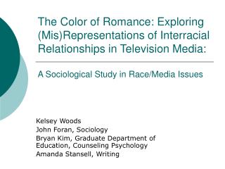 Kelsey Woods John Foran, Sociology