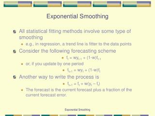 Exponential Smoothing