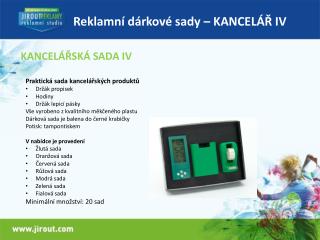 Reklamní dárkové sady – KANCELÁŘ IV