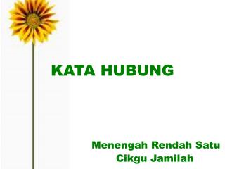 KATA HUBUNG