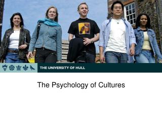 The Psychology of Cultures