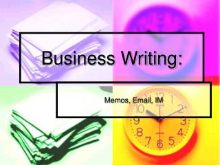 Business Writing: