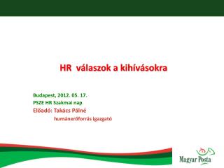 HR válaszok a kihívásokra