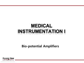 Bio-potential Amplifiers