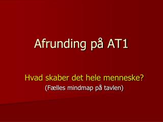 Afrunding på AT1