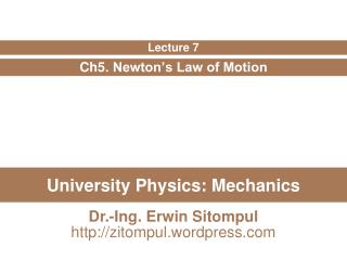 University Physics: Mechanics