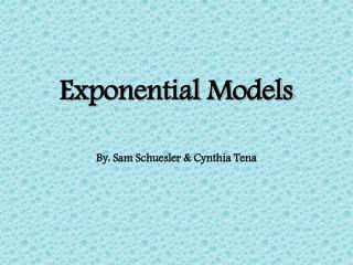 Exponential Models