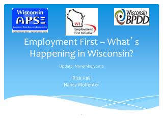 Employment First – What ’ s Happening in Wisconsin?