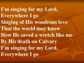 Imsingingformylord