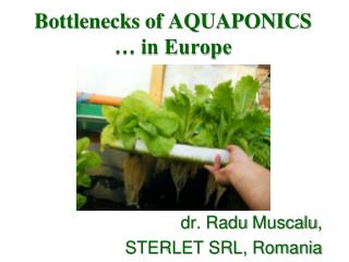 Bottlenecks of AQUAPONICS … in Europe