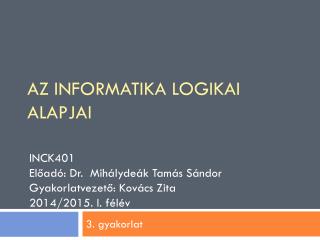 3. gyakorlat