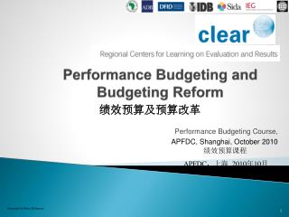 Performance Budgeting and Budgeting Reform