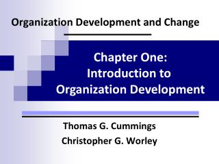 Organization Development and Change