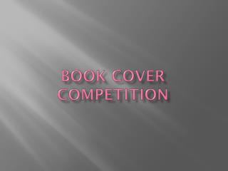 BOOK COVER COMPETITION