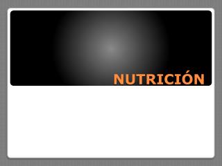 NUTRICIÓN