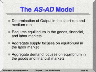 The AS-AD Model
