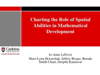 Charting the Role of Spatial Abilities in Mathematical Development