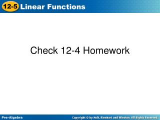 Check 12-4 Homework