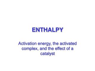 ENTHALPY