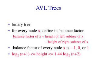 AVL Trees