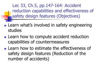 Learn what’s involved in safety engineering studies