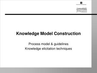 Knowledge Model Construction