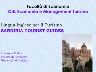 Facoltà di Economia CdL Economia e Management Turismo