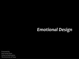 Emotional Design