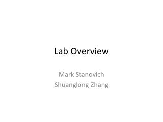 Lab Overview