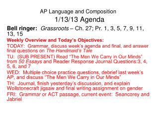 AP Language and Composition