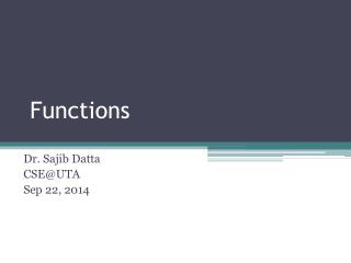 Functions