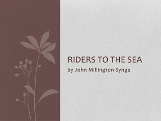 RIDERS TO THE SEA