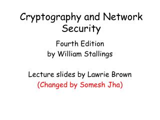 Cryptography and Network Security