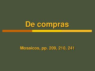 De compras