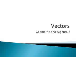 Vectors