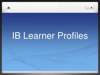 IB Learner Profiles