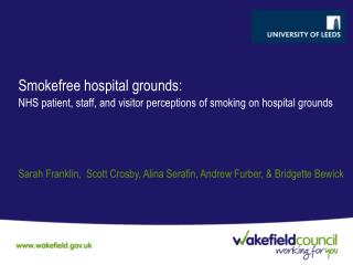 Smokefree hospital grounds: