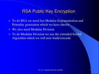 RSA Public Key Encryption