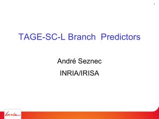 TAGE-SC-L Branch Predictors