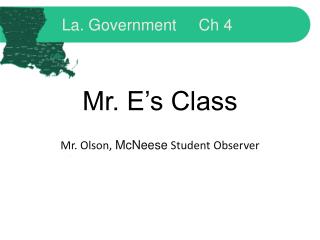 Mr. E’s Class
