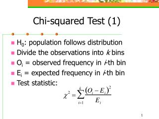Chi-squared Test (1)