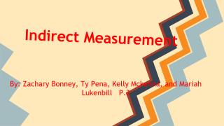 Indirect Measurement
