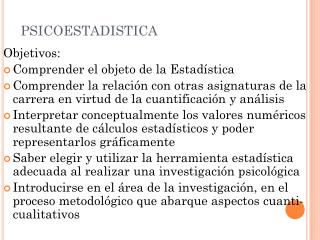 PSICOESTADISTICA