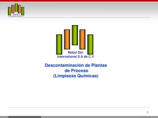 Descontaminación de Plantas de Proceso (Limpiezas Químicas)