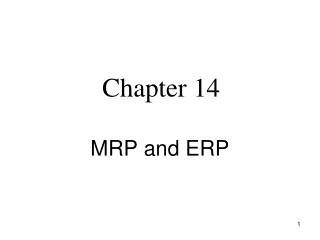 MRP and ERP