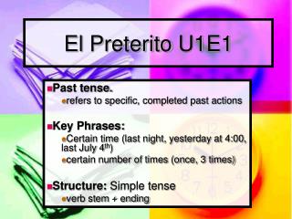 El Preterito U1E1