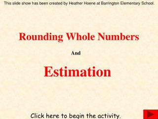 Rounding Whole Numbers