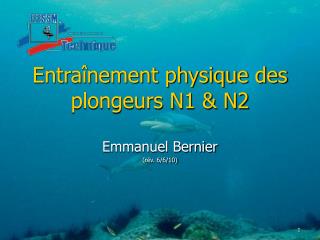 Entraînement physique des plongeurs N1 &amp; N2