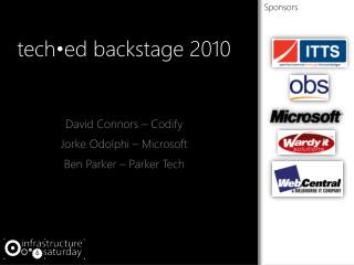 tech•ed backstage 2010