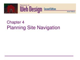 Chapter 4 Planning Site Navigation